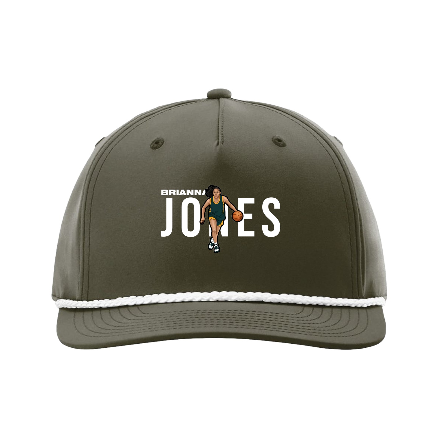 Five-Panel Classic Rope Cap — Player Name in Green