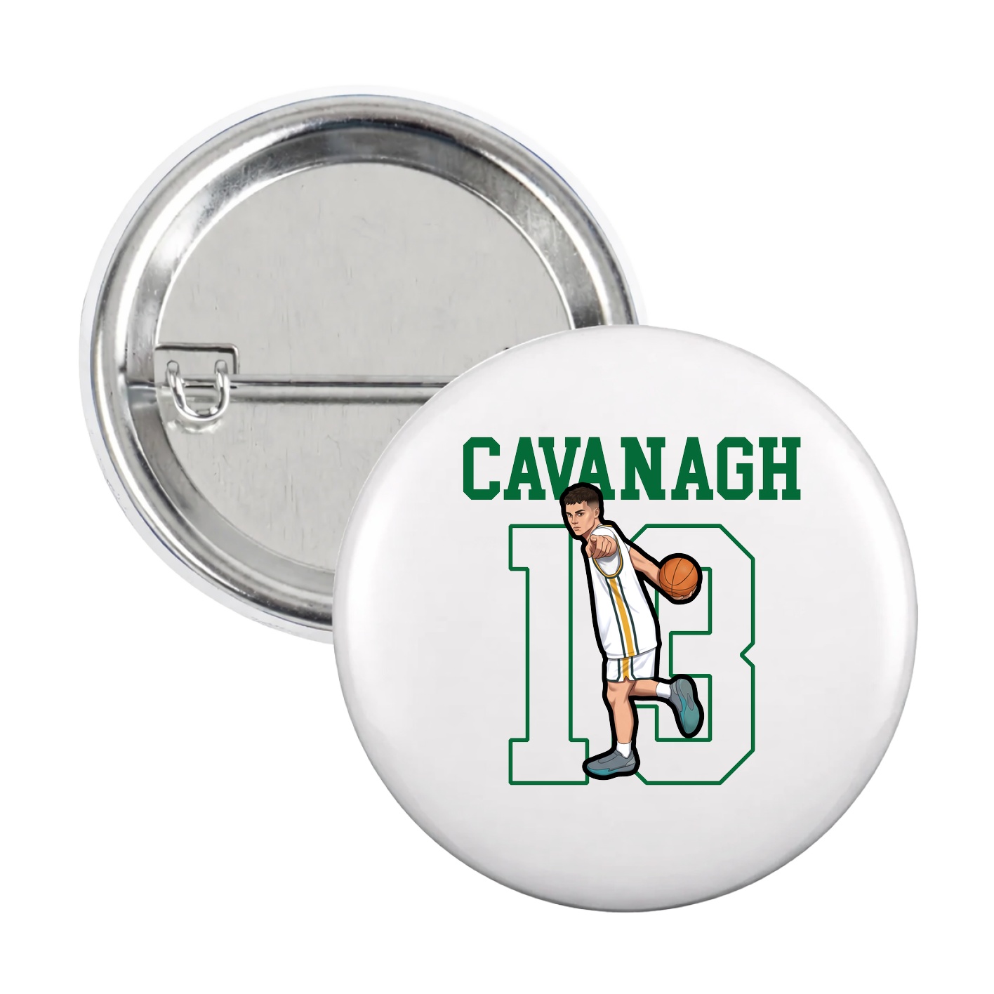 Game Day Button — Shirsey in White