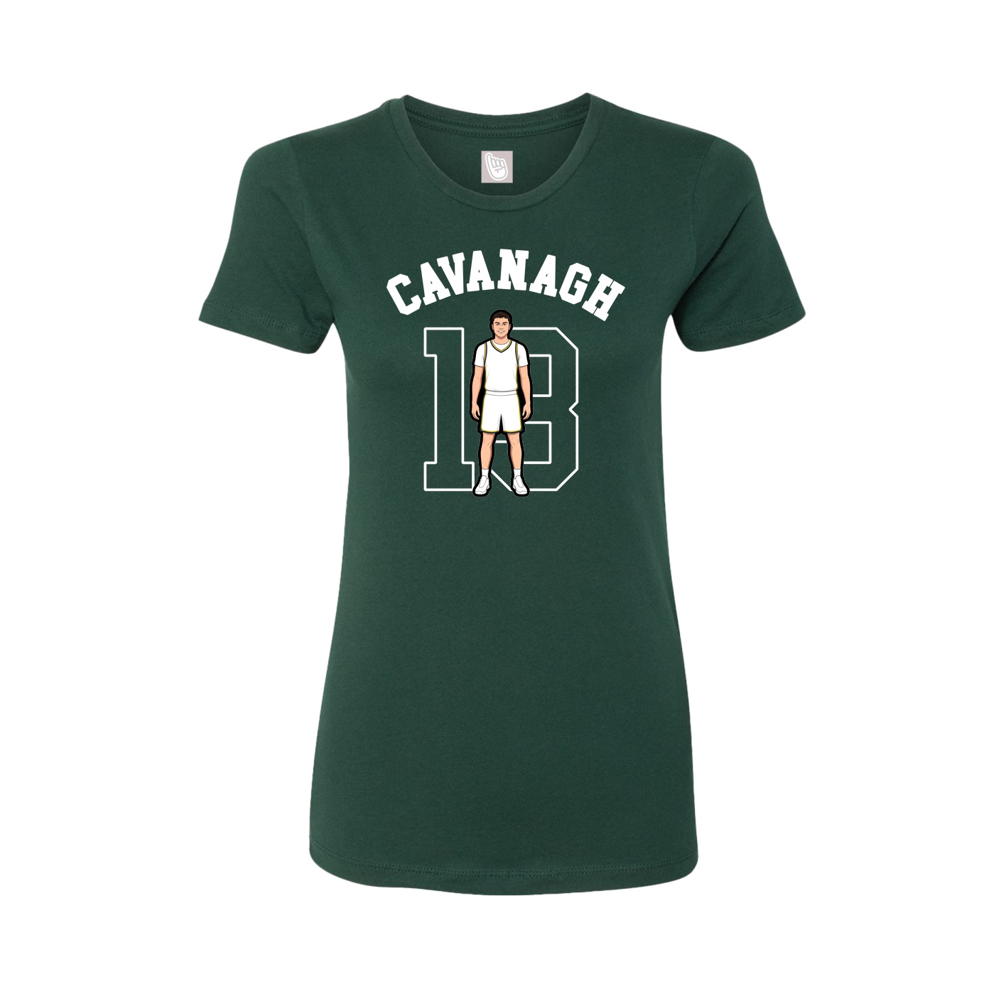 Fitted Women's Tee — Shirsey Arch in Green