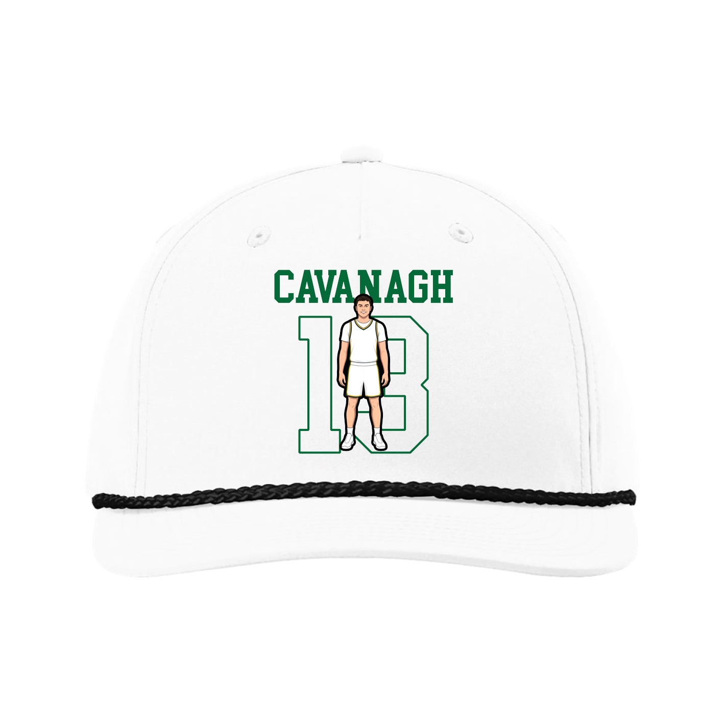 Five-Panel Classic Rope Cap — Shirsey in White