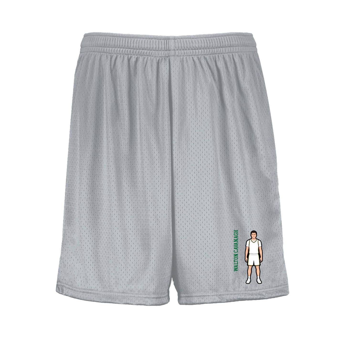 Shorts — Name Vertical in Silver