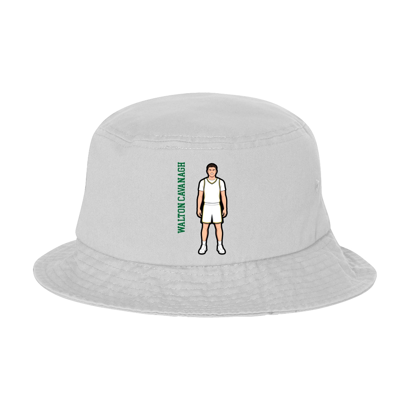 Bucket Cap — Name Vertical in White