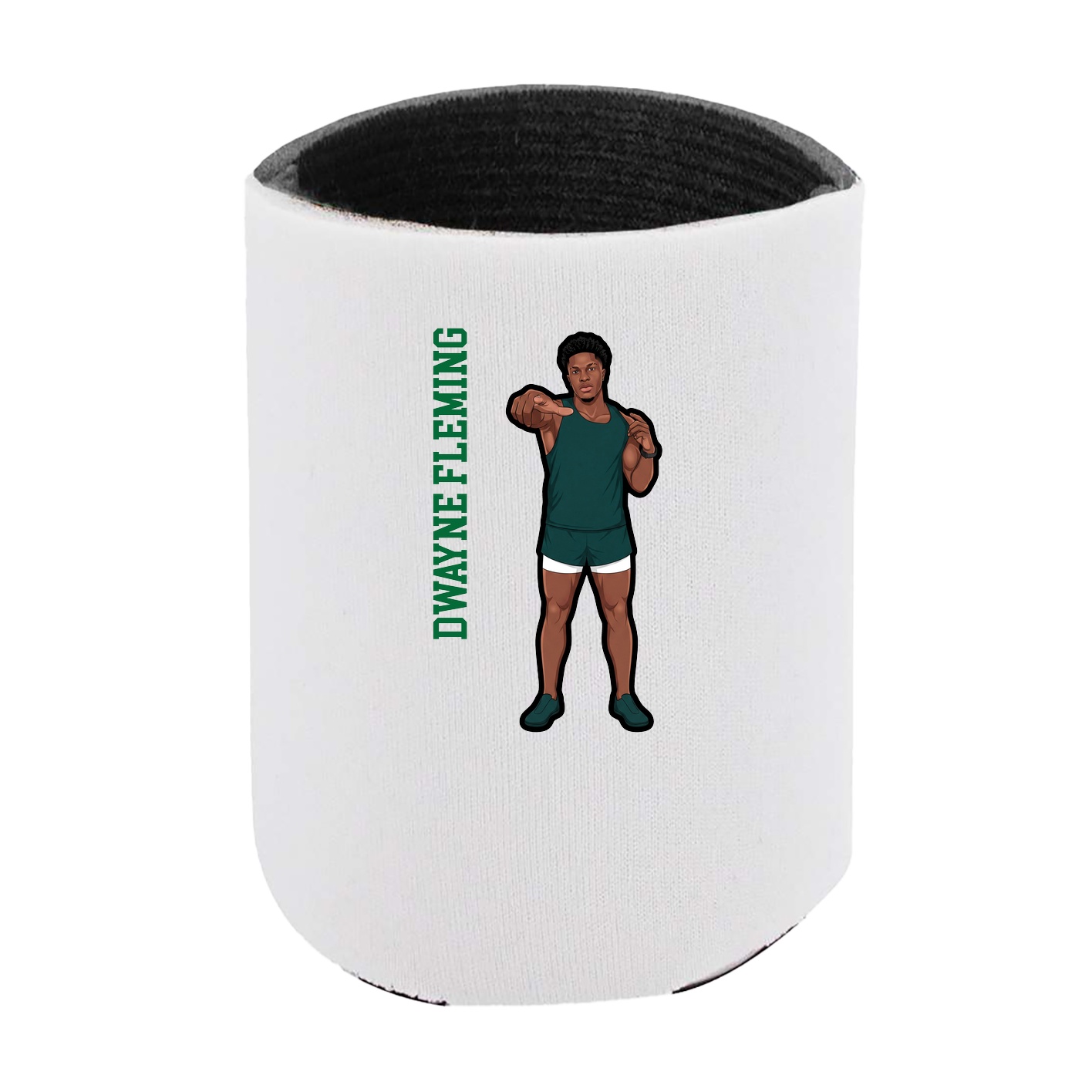 Can Holder — Name Vertical in White
