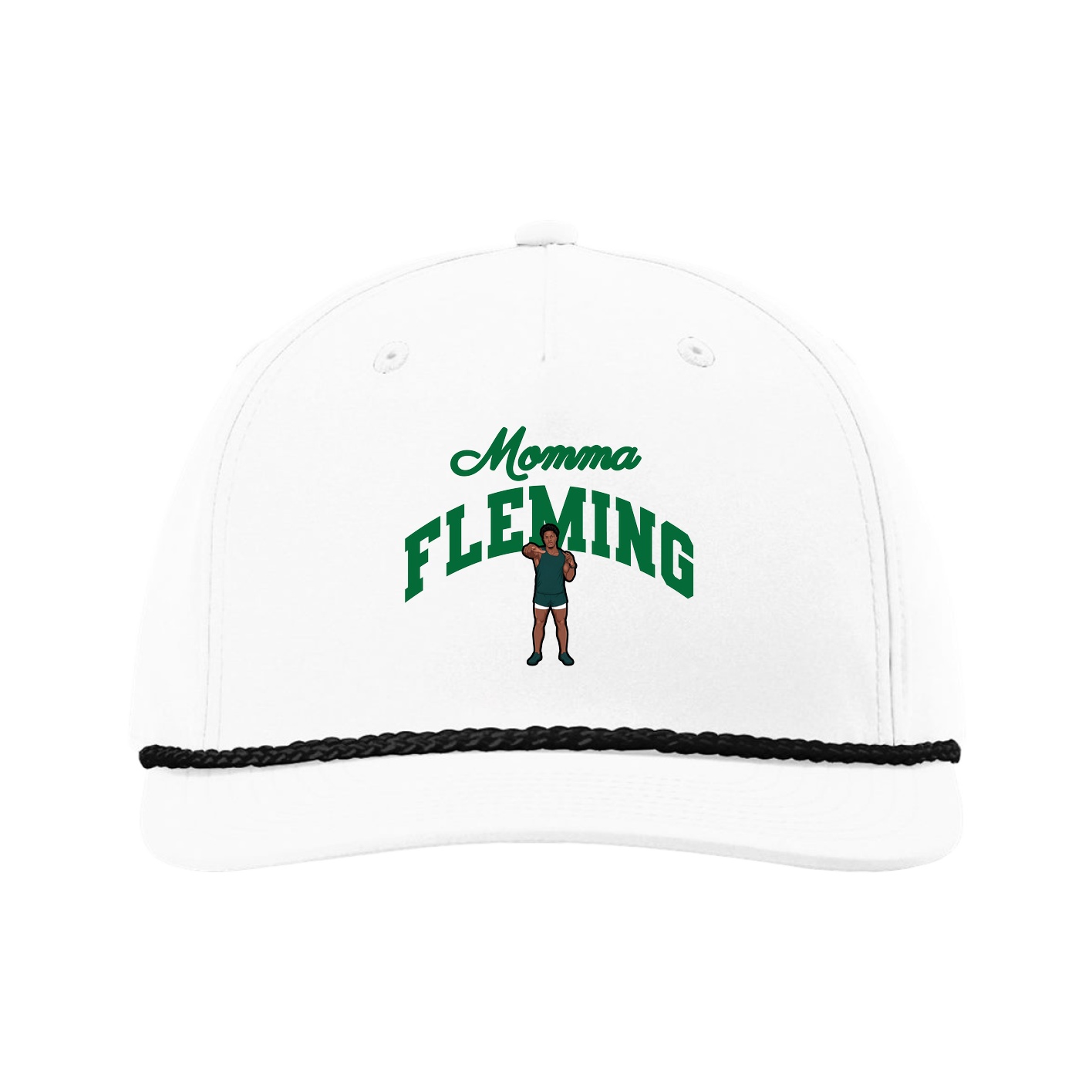 Five-Panel Classic Rope Cap — Mothers Day Arch in White