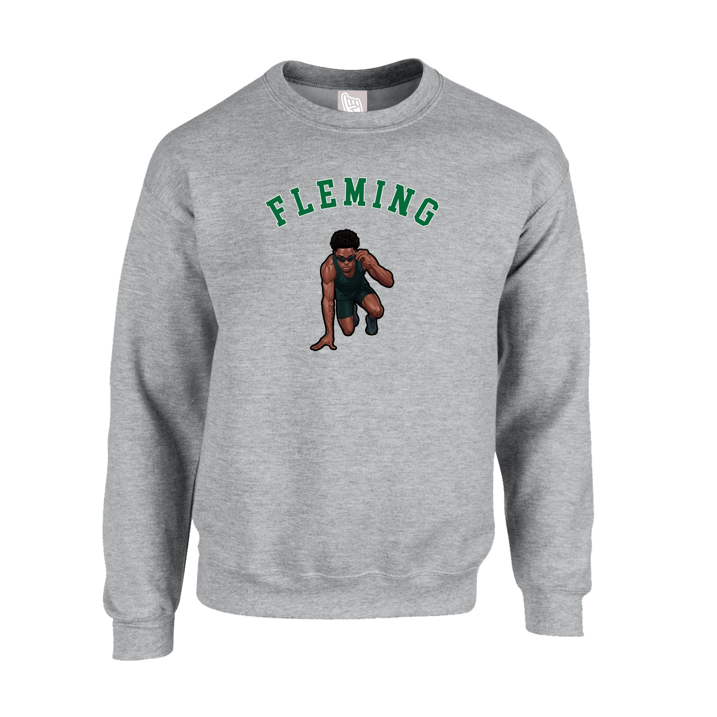 Fleece Crew — Shirsey Arch in Grey