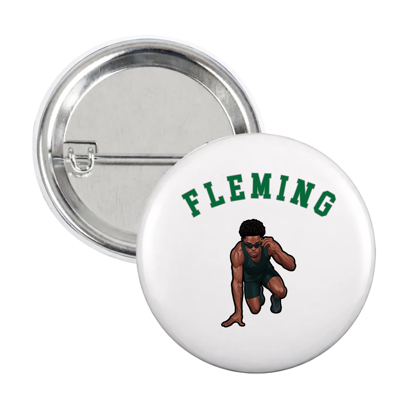 Game Day Button — Shirsey Arch in White