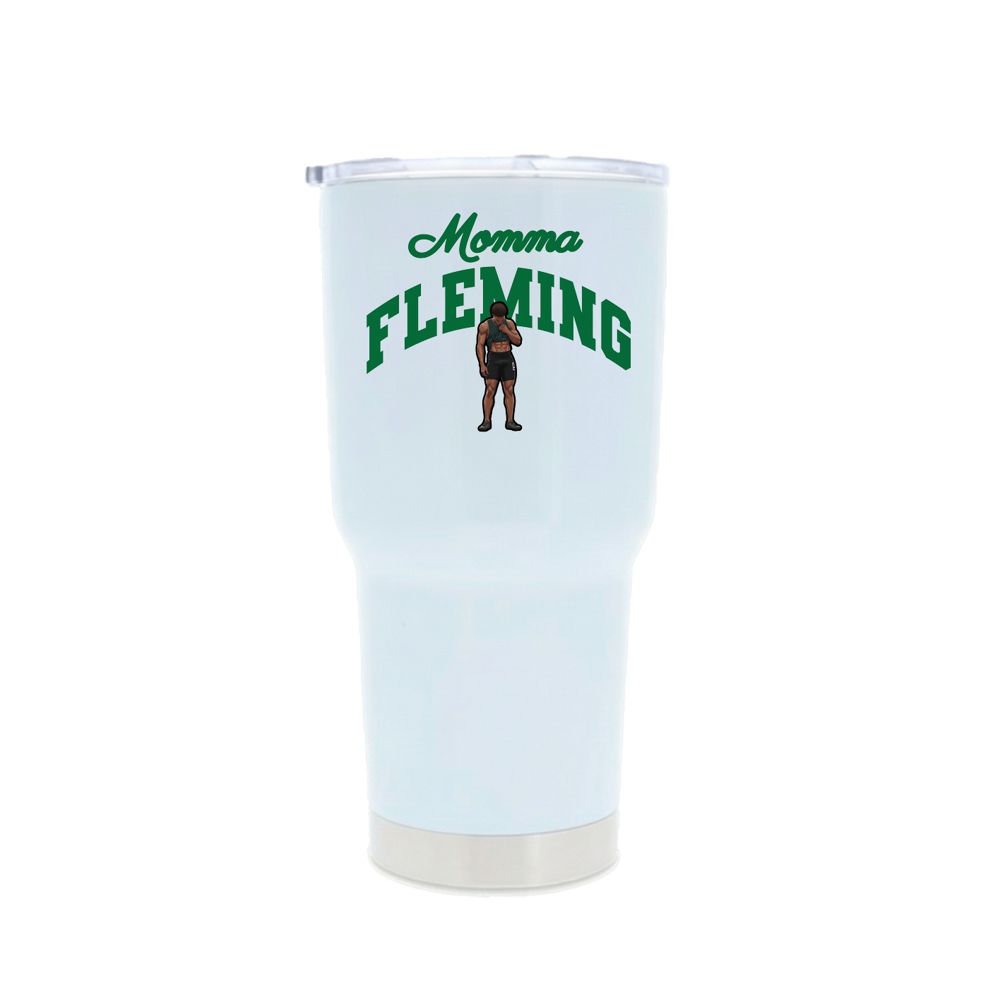 30oz Stainless Steel Tumbler — Mothers Day Arch in White