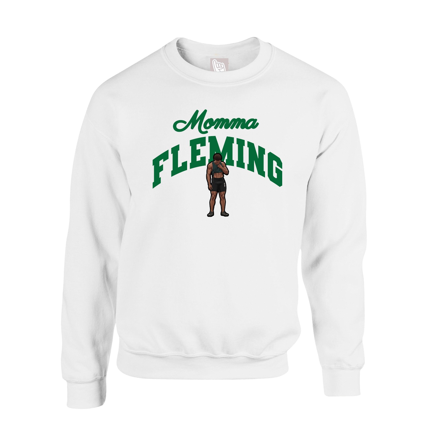 Fleece Crew — Mothers Day Arch in White