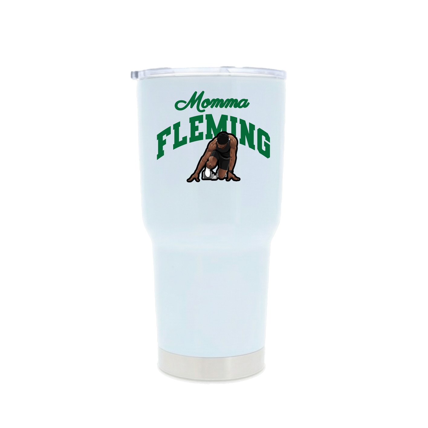 30oz Stainless Steel Tumbler — Mothers Day Arch in White