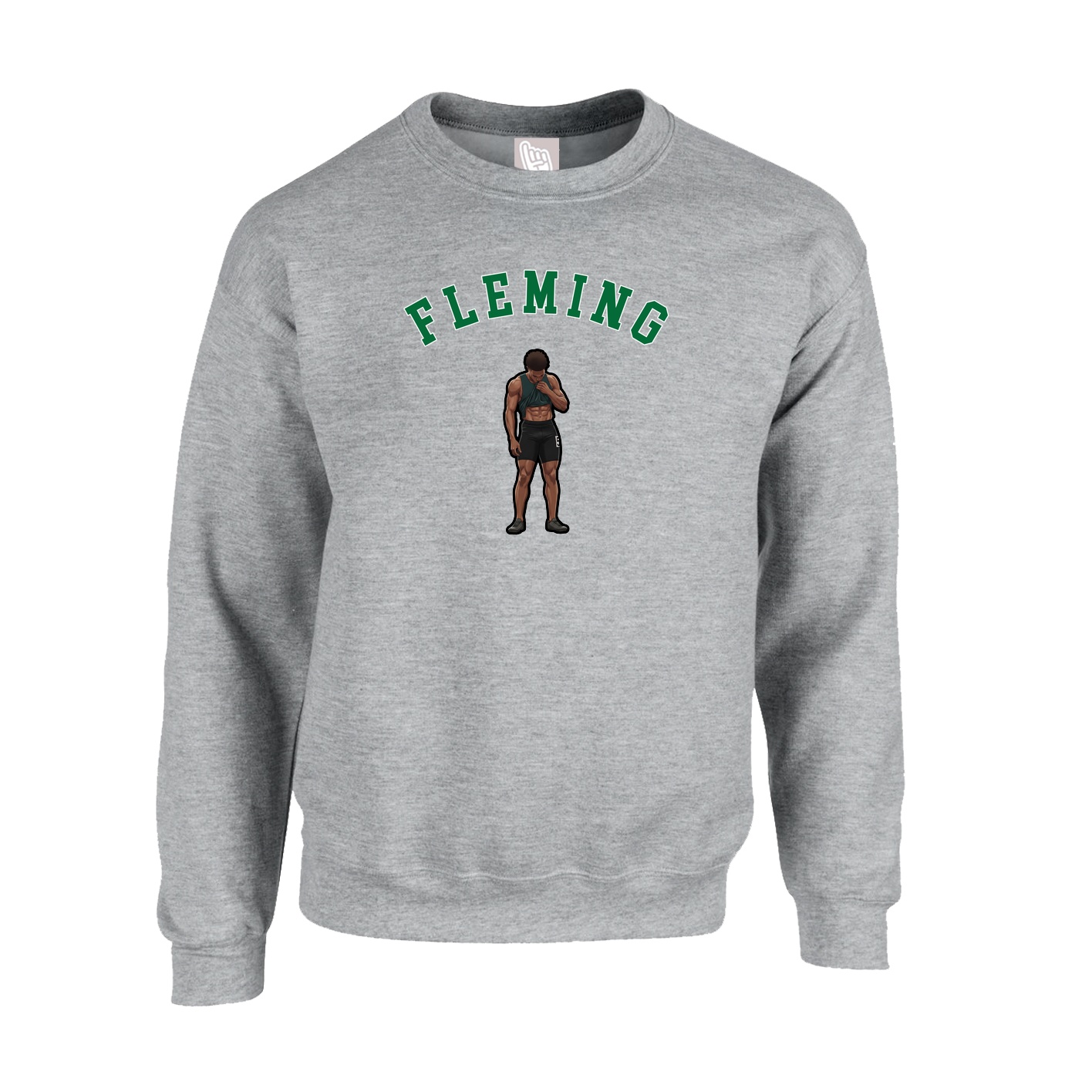 Fleece Crew — Shirsey Arch in Grey