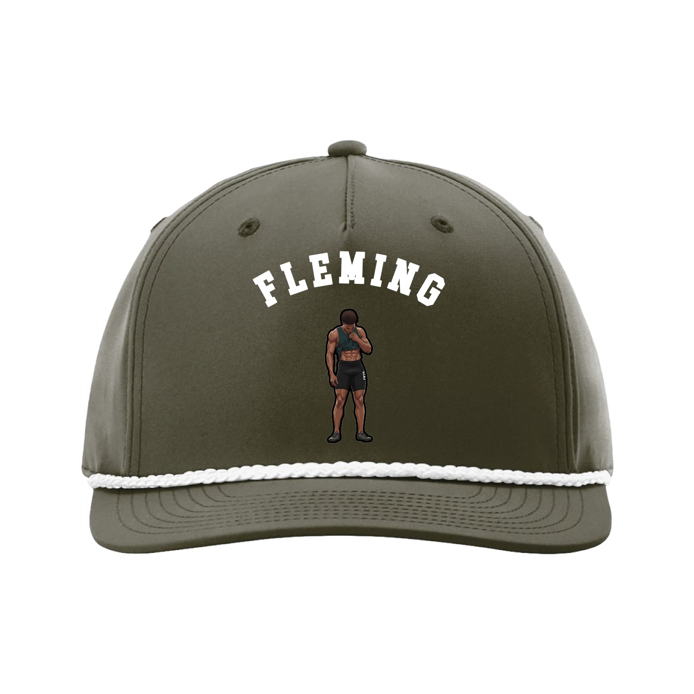Five-Panel Classic Rope Cap — Shirsey Arch in Green