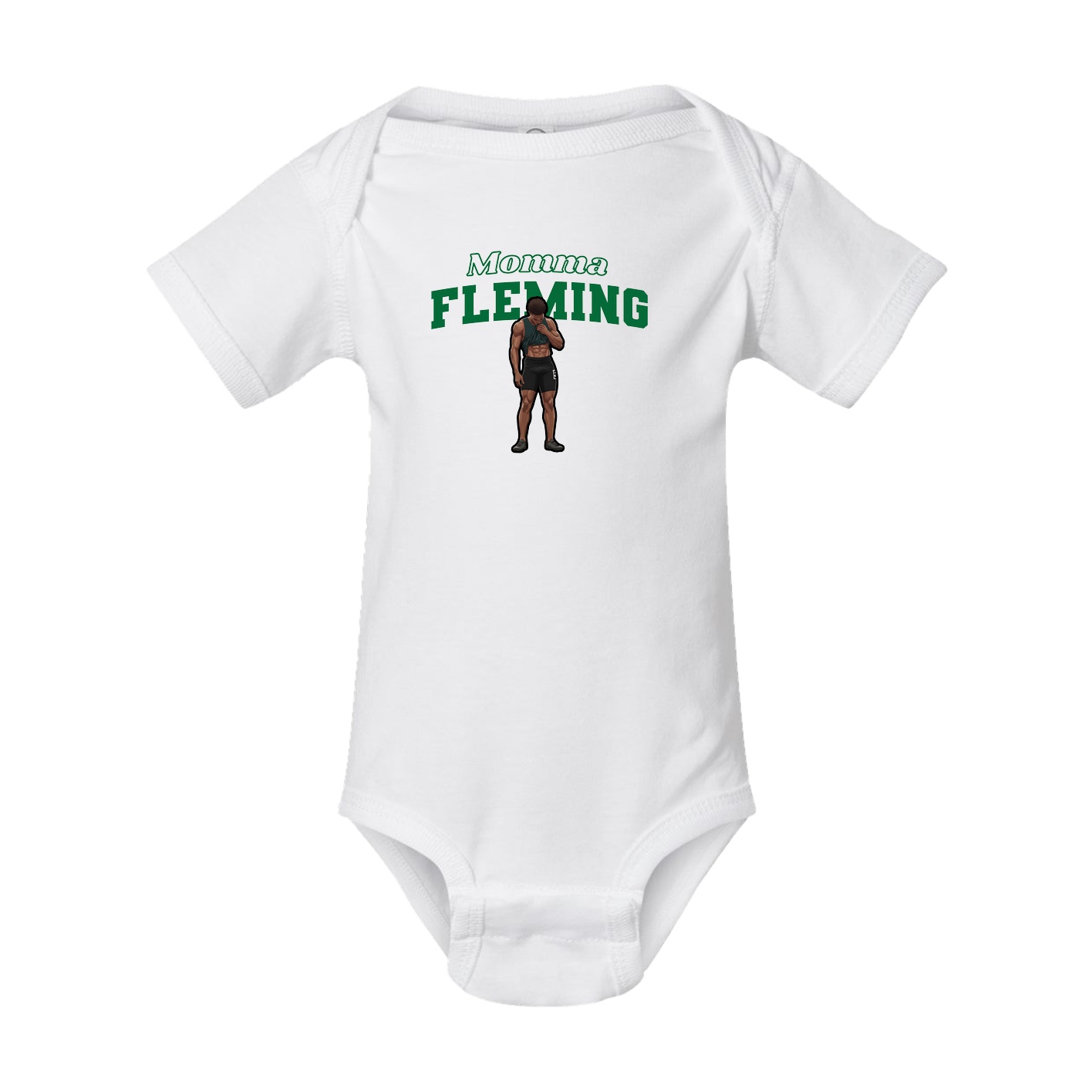 Baby Onesie — Mothers Day Block in White