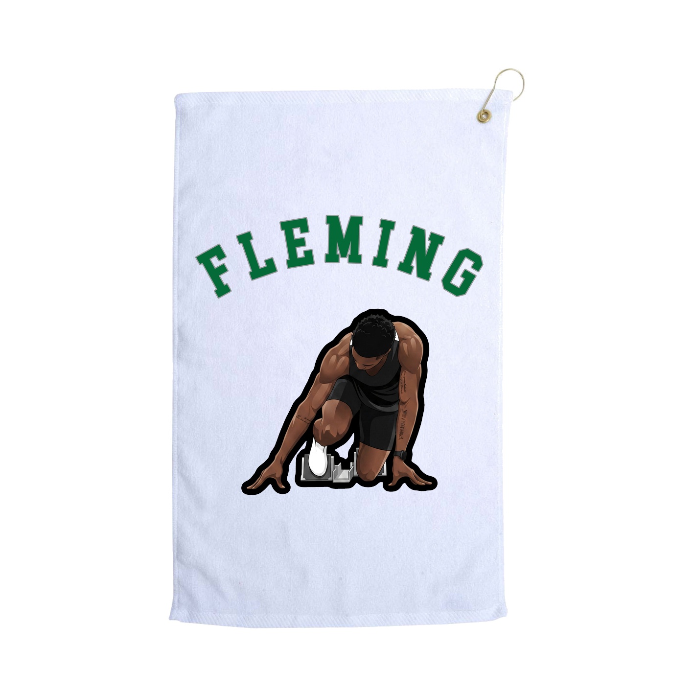 Golf Towel — Shirsey Arch in White