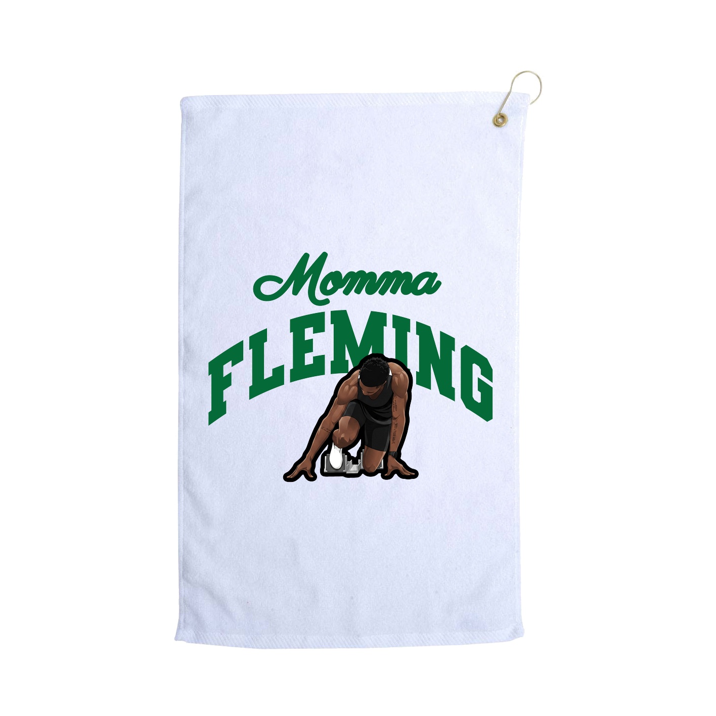 Golf Towel — Mothers Day Arch in White