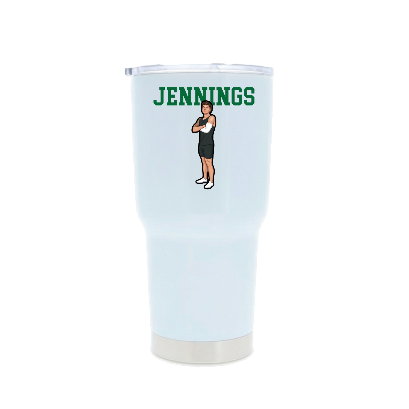 30oz Stainless Steel Tumbler — Shirsey in White