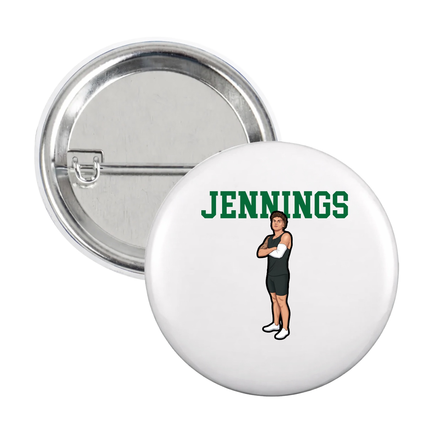 Game Day Button — Shirsey in White