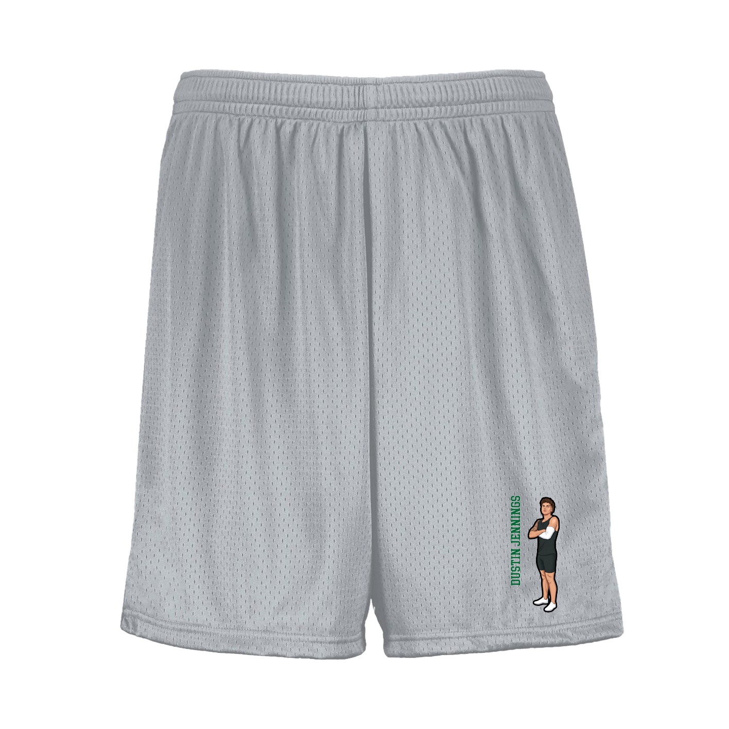 Shorts — Name Vertical in Silver