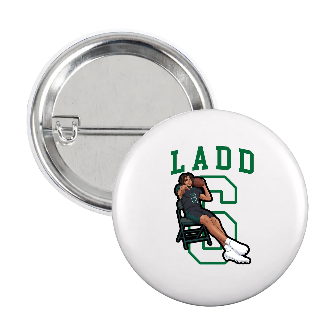 Game Day Button — Shirsey in White