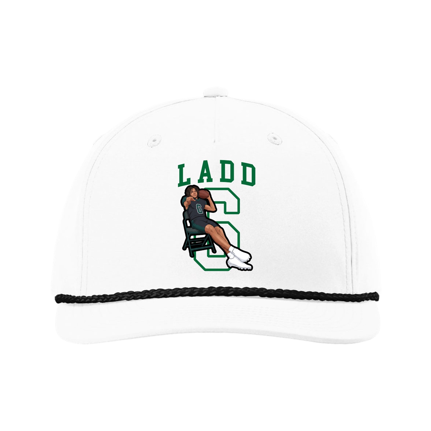 Five-Panel Classic Rope Cap — Shirsey in White