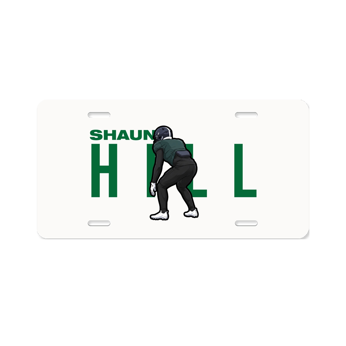 License Plate — Player Name in Classic