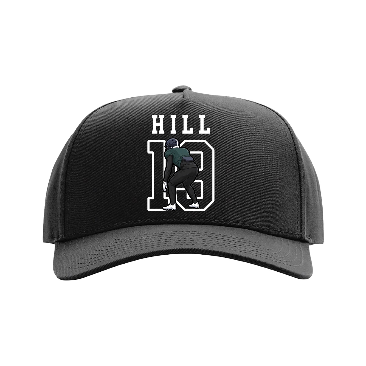 Full Fabric Five-Panel Champ Cap — Shirsey in Black