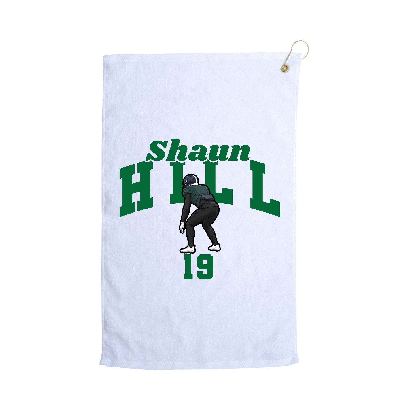 Golf Towel — Signature Arch in White