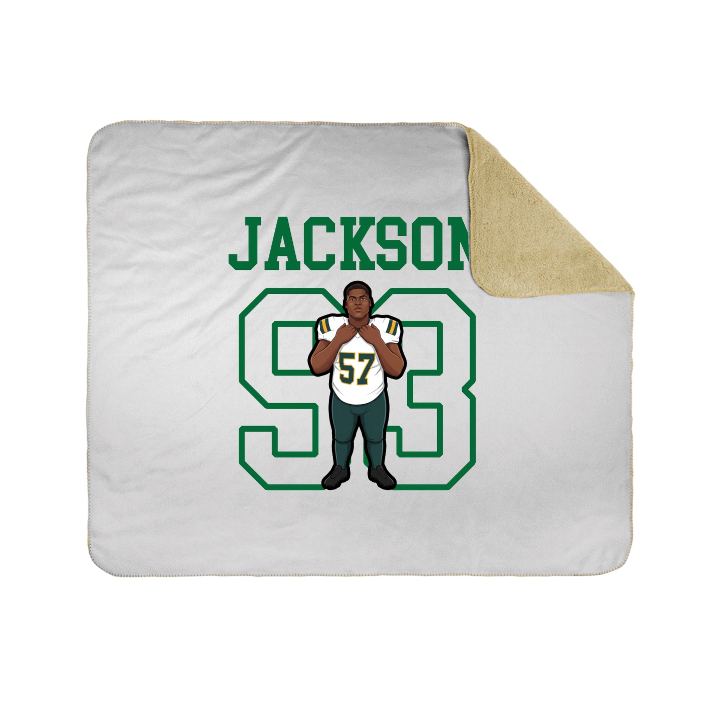 Throw Blanket — Shirsey in White