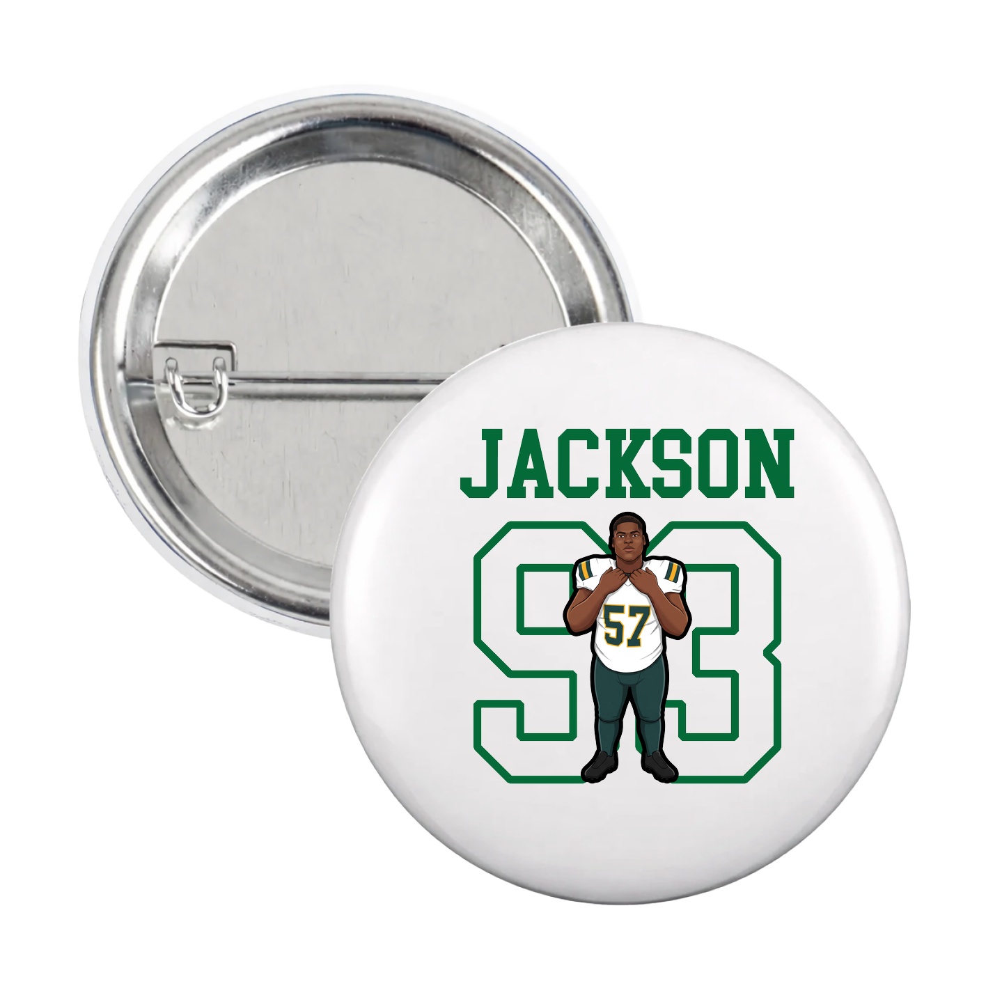 Game Day Button — Shirsey in White