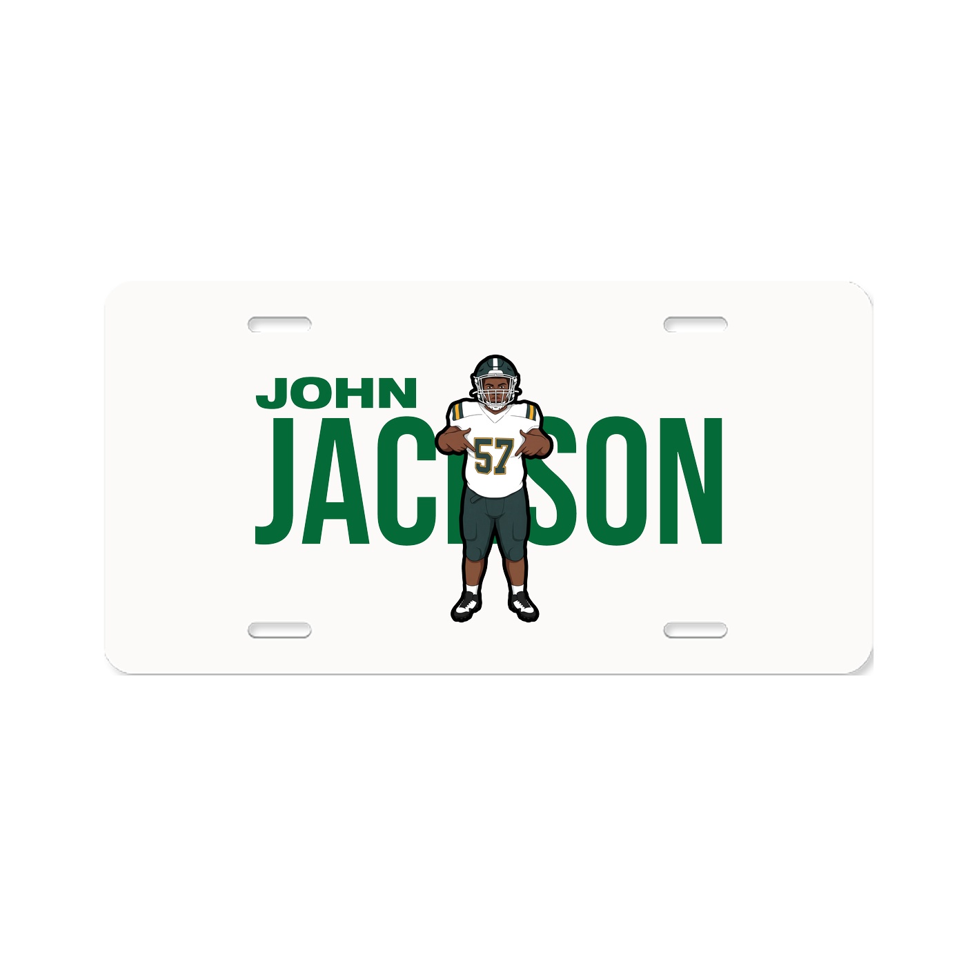 License Plate — Player Name in Classic