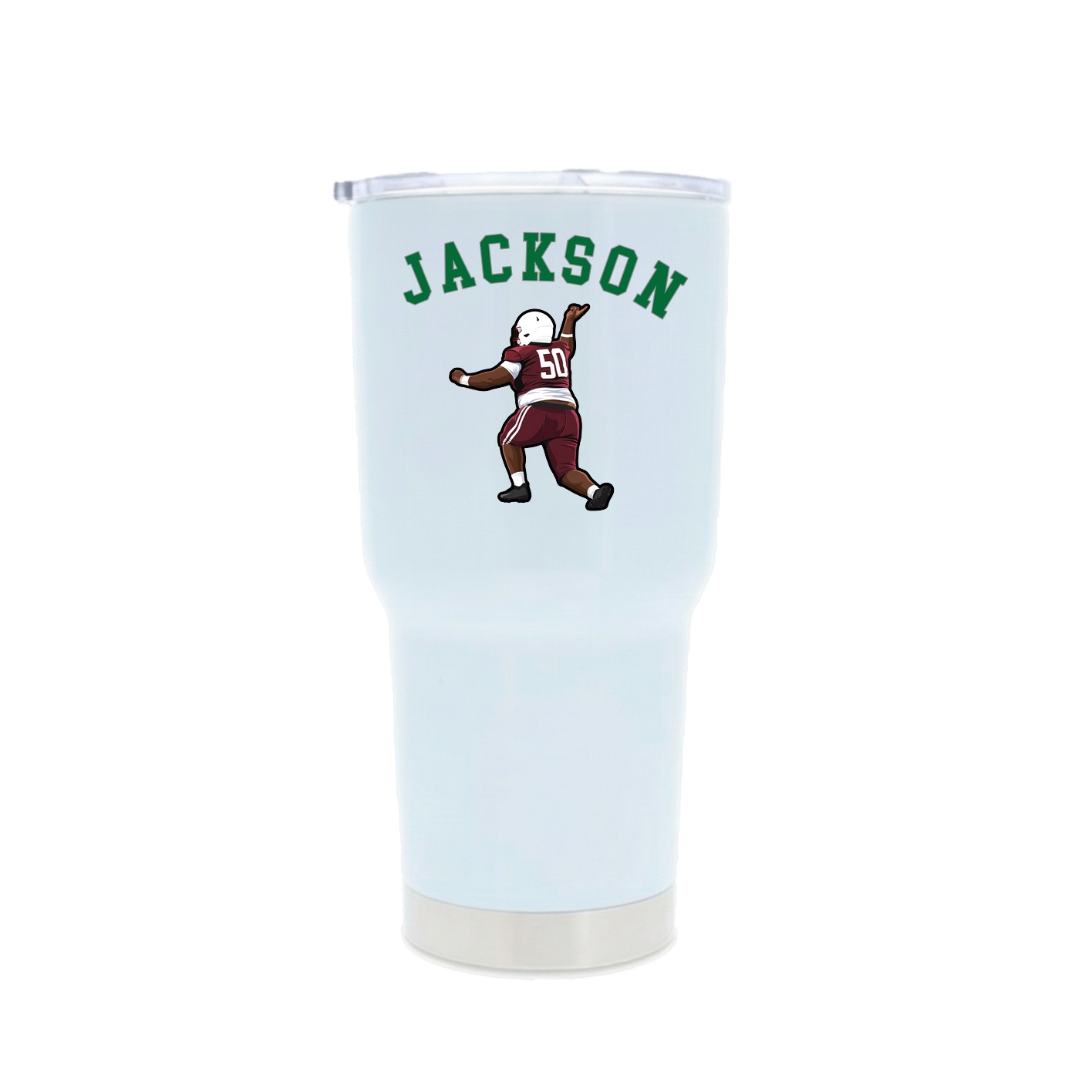 30oz Stainless Steel Tumbler — Shirsey Arch in White