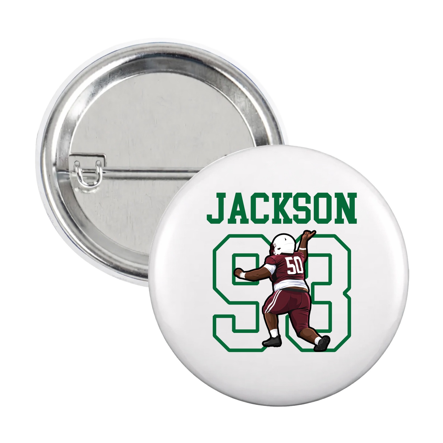 Game Day Button — Shirsey in White