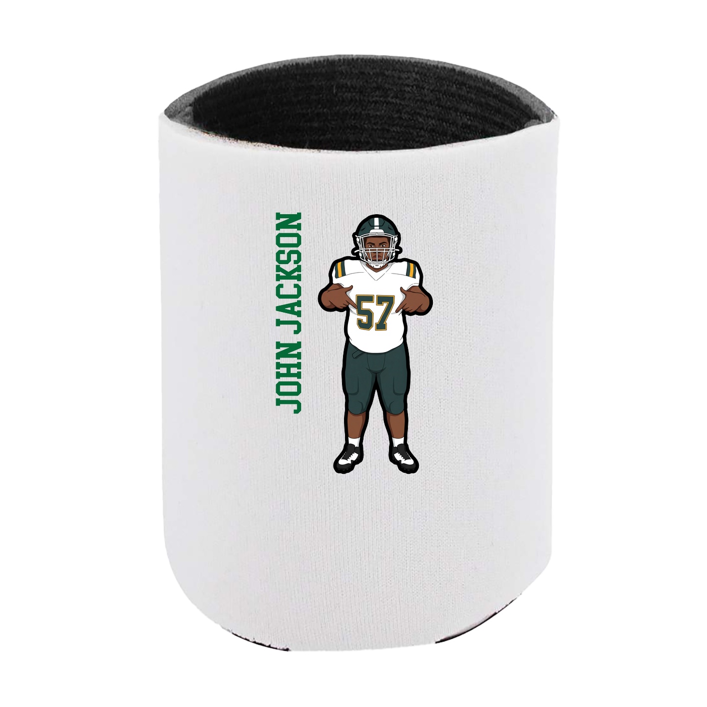 Can Holder — Name Vertical in White