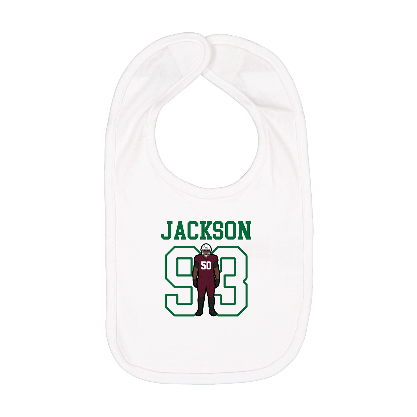 Infant Bib — Shirsey in White