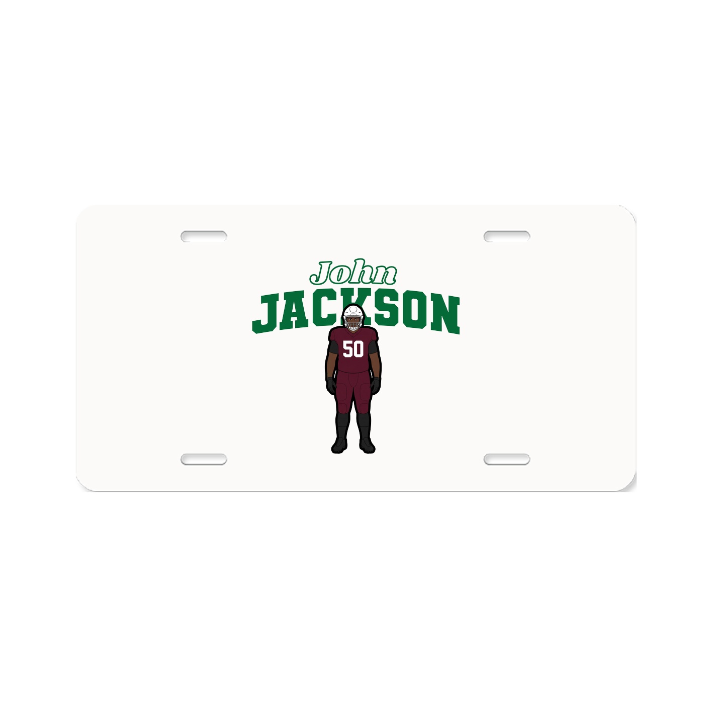 License Plate — Name Arch in Classic