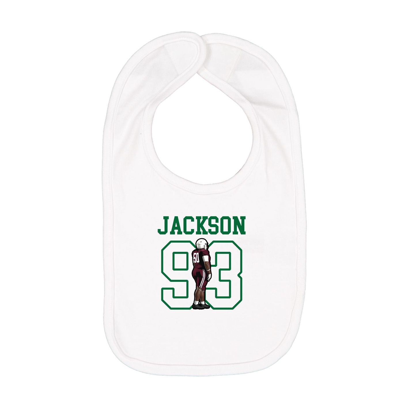 Infant Bib — Shirsey in White