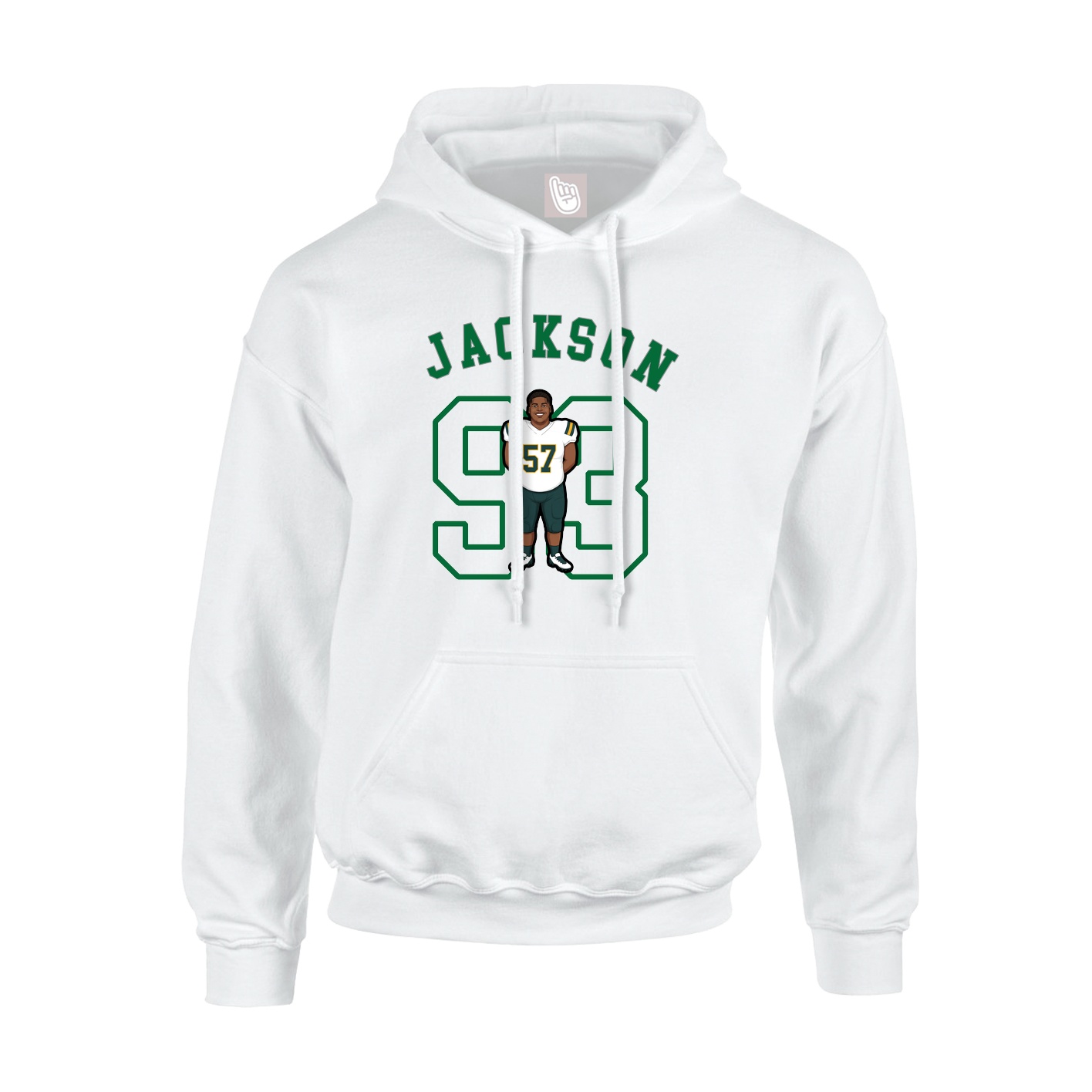 Youth Hoodie — Shirsey Arch in White