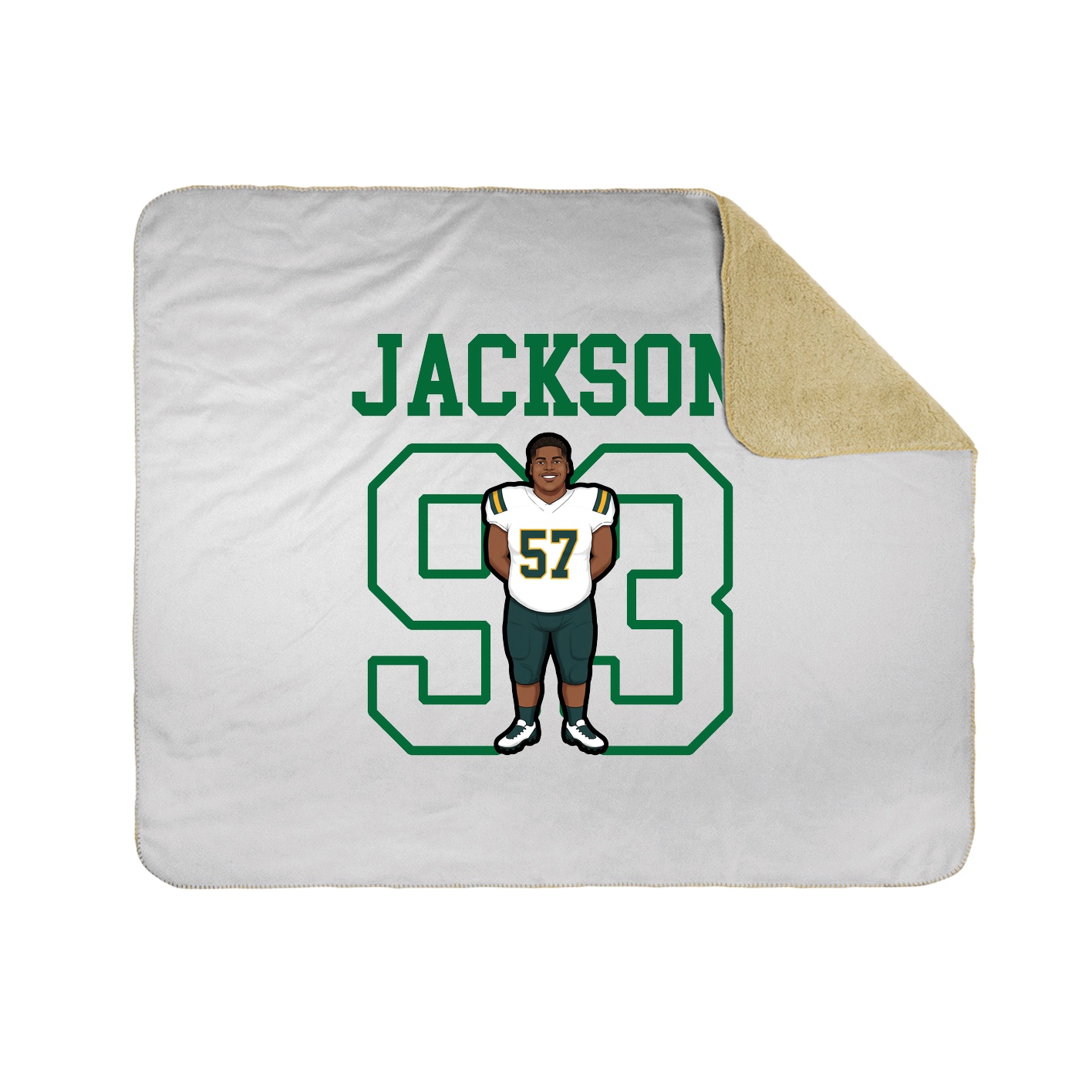 Throw Blanket — Shirsey in White
