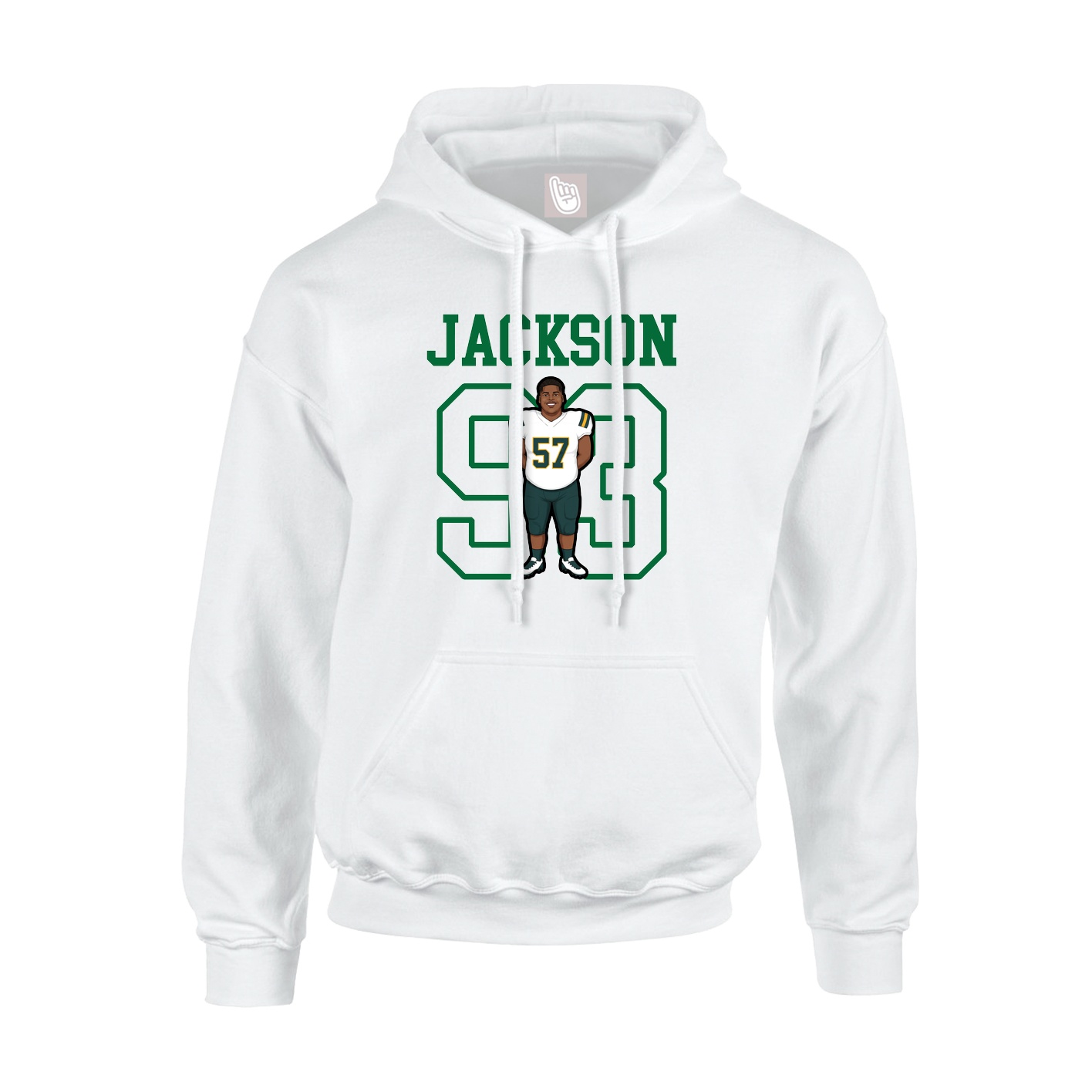 Hoodie — Shirsey in White