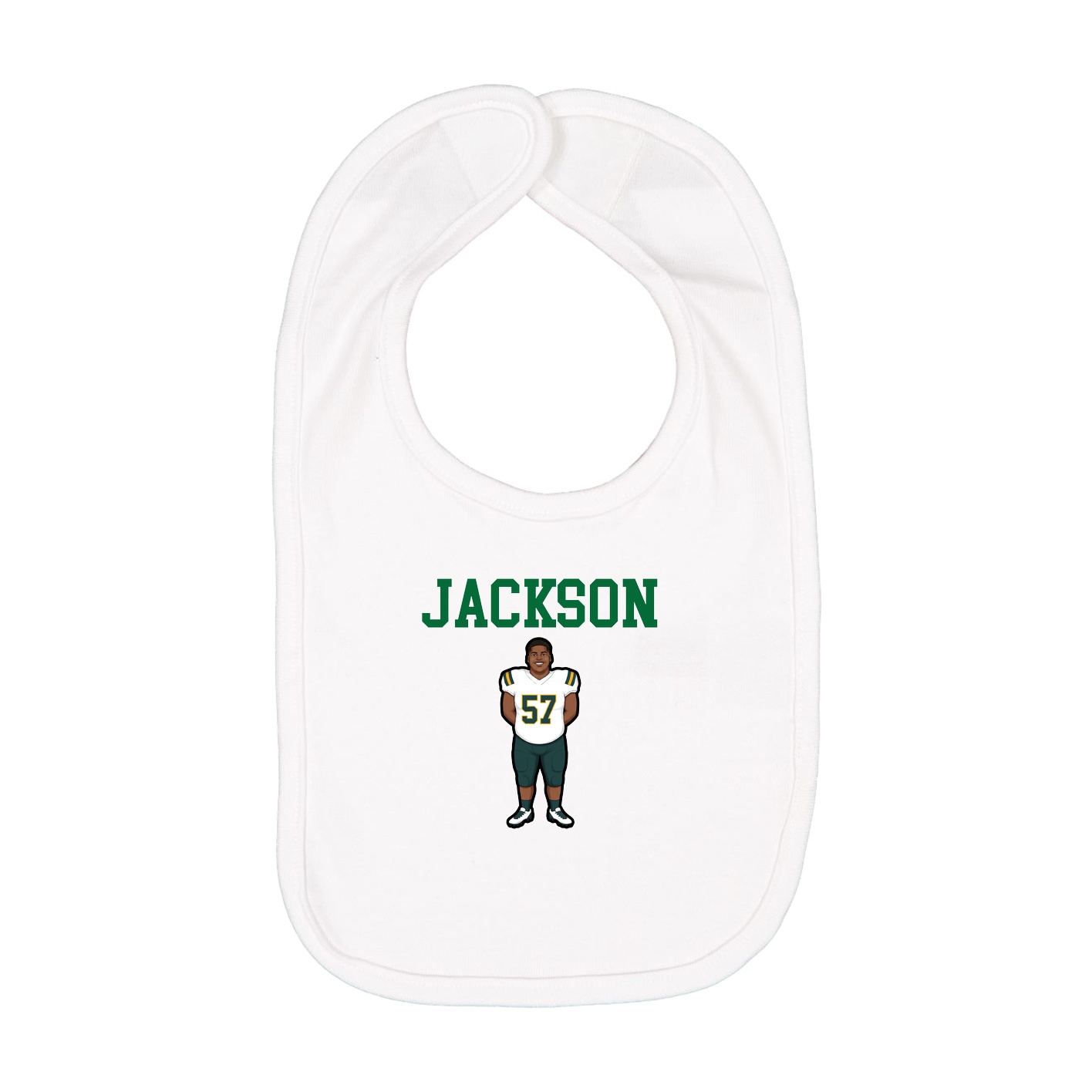Infant Bib — Shirsey in White