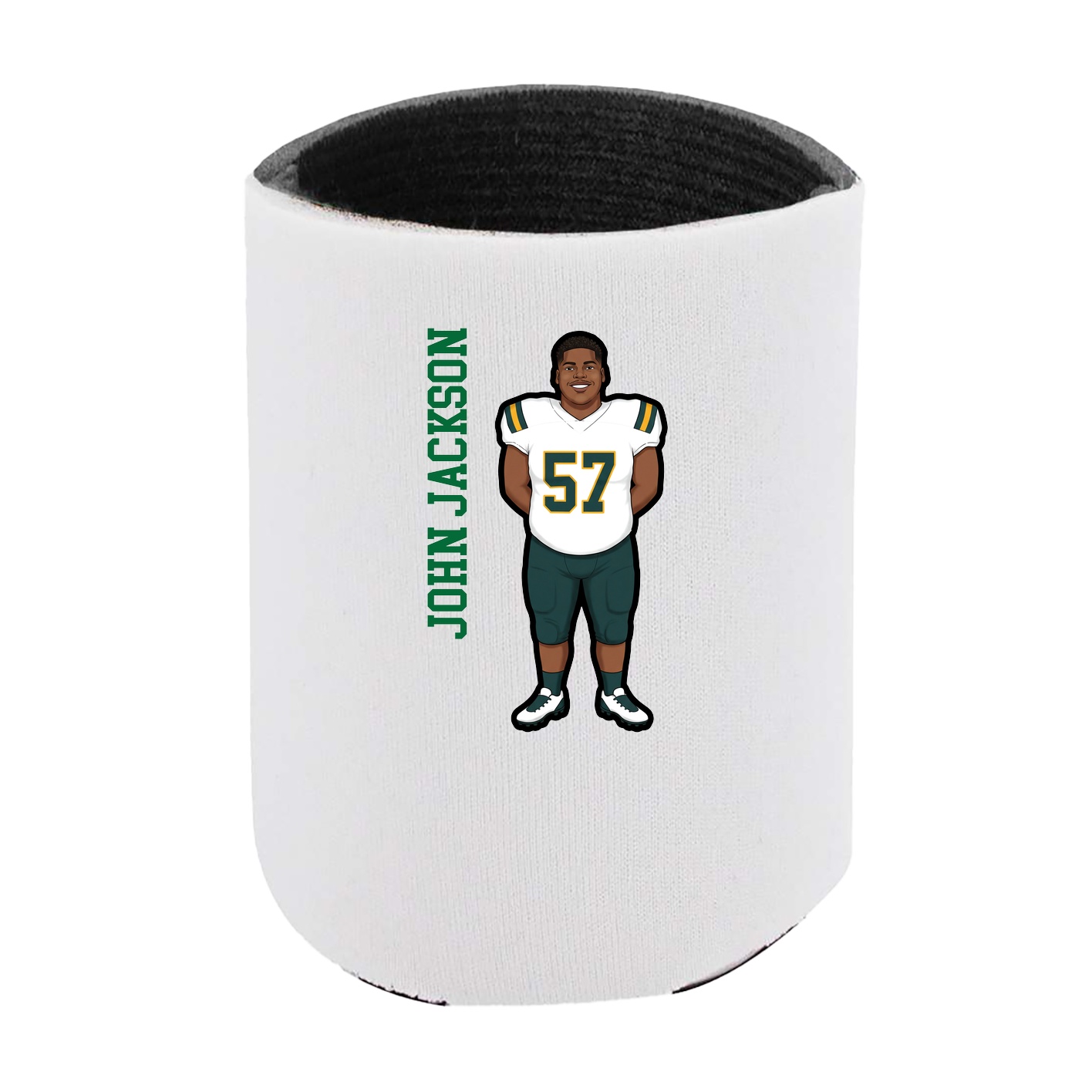Can Holder — Name Vertical in White