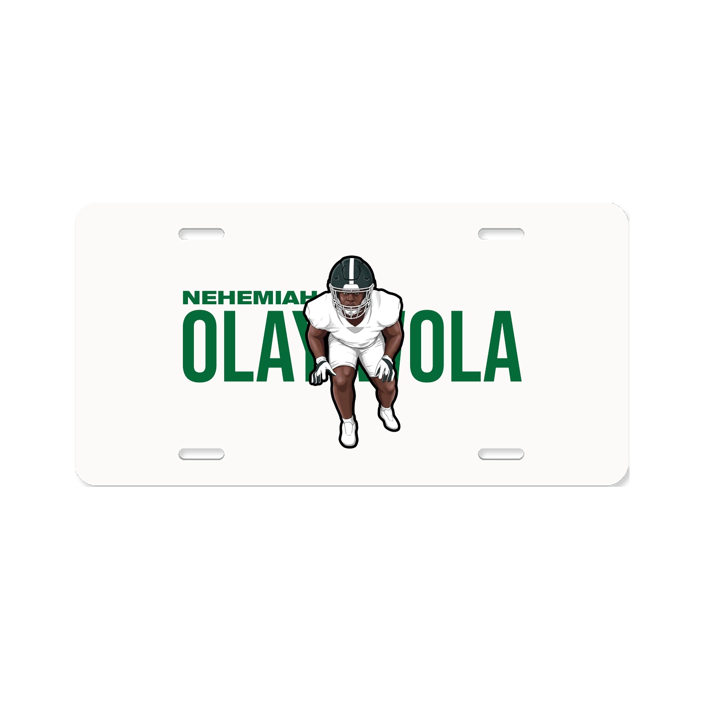 License Plate — Player Name in Classic