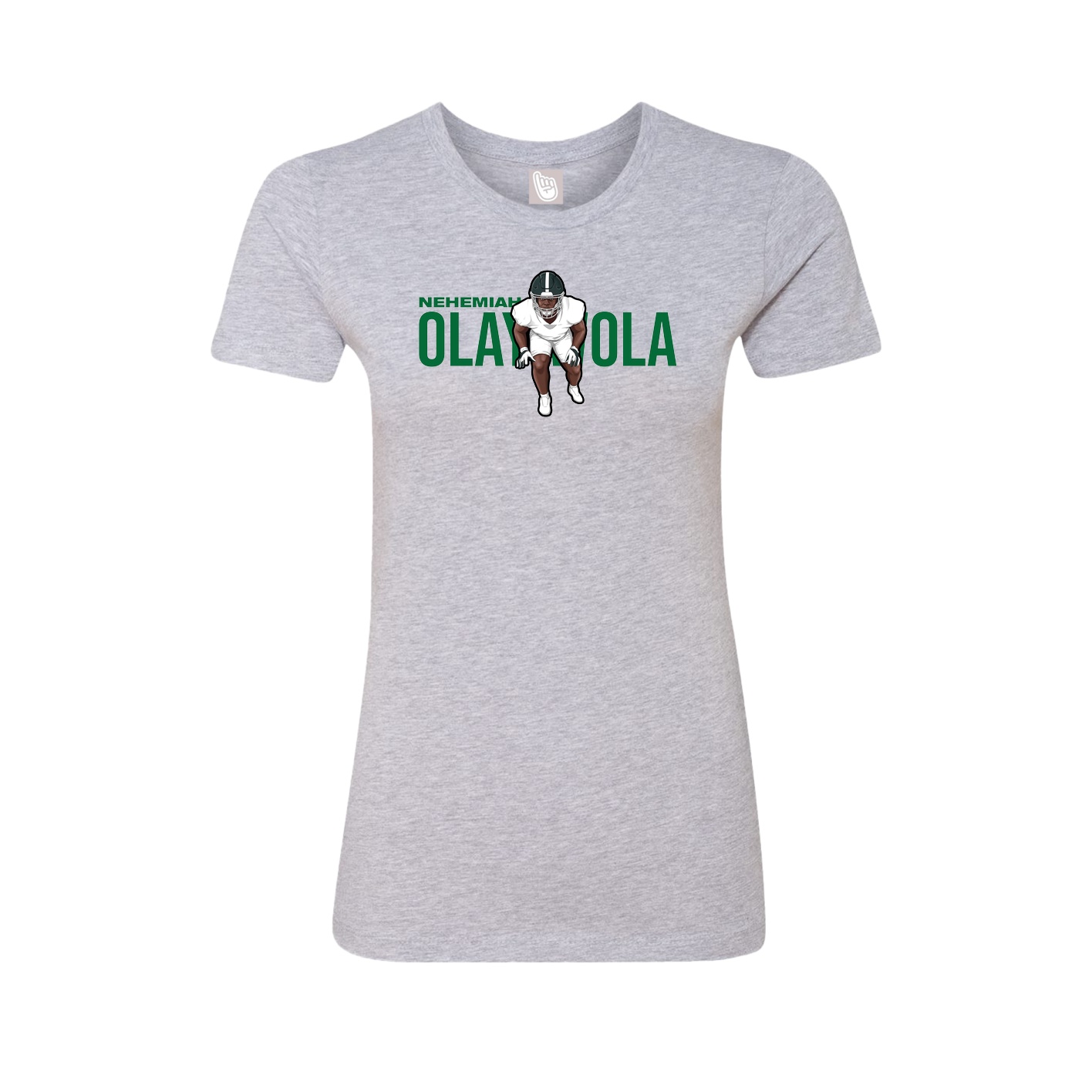 Womens Tee — Player Name in Grey