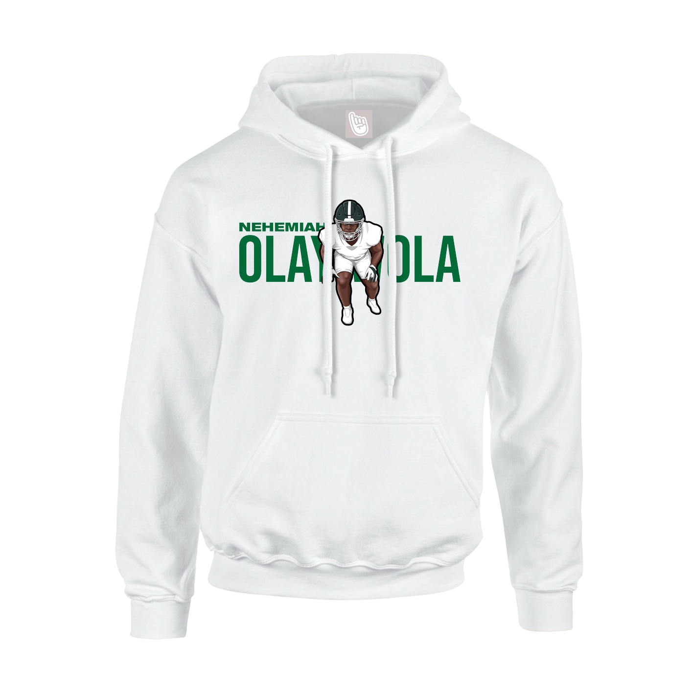 Youth Hoodie — Player Name in White