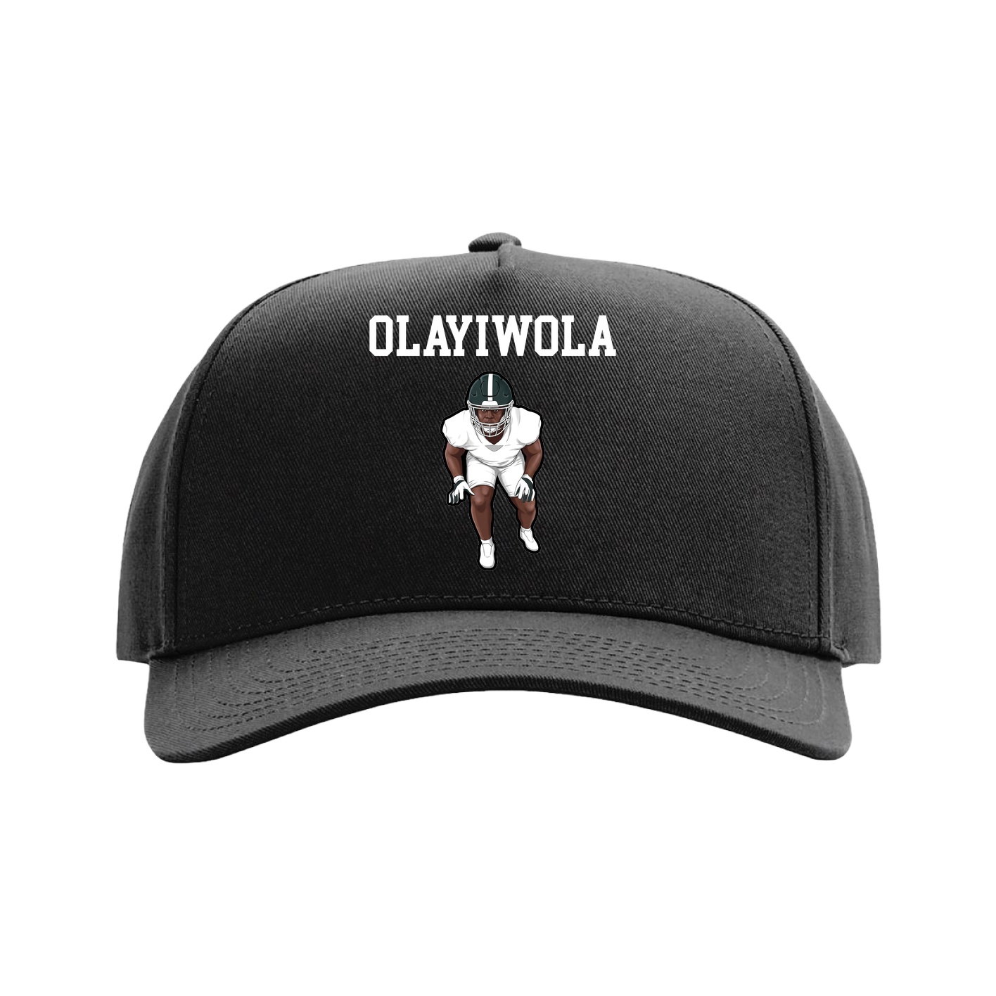 Full Fabric Five-Panel Champ Cap — Shirsey in Black