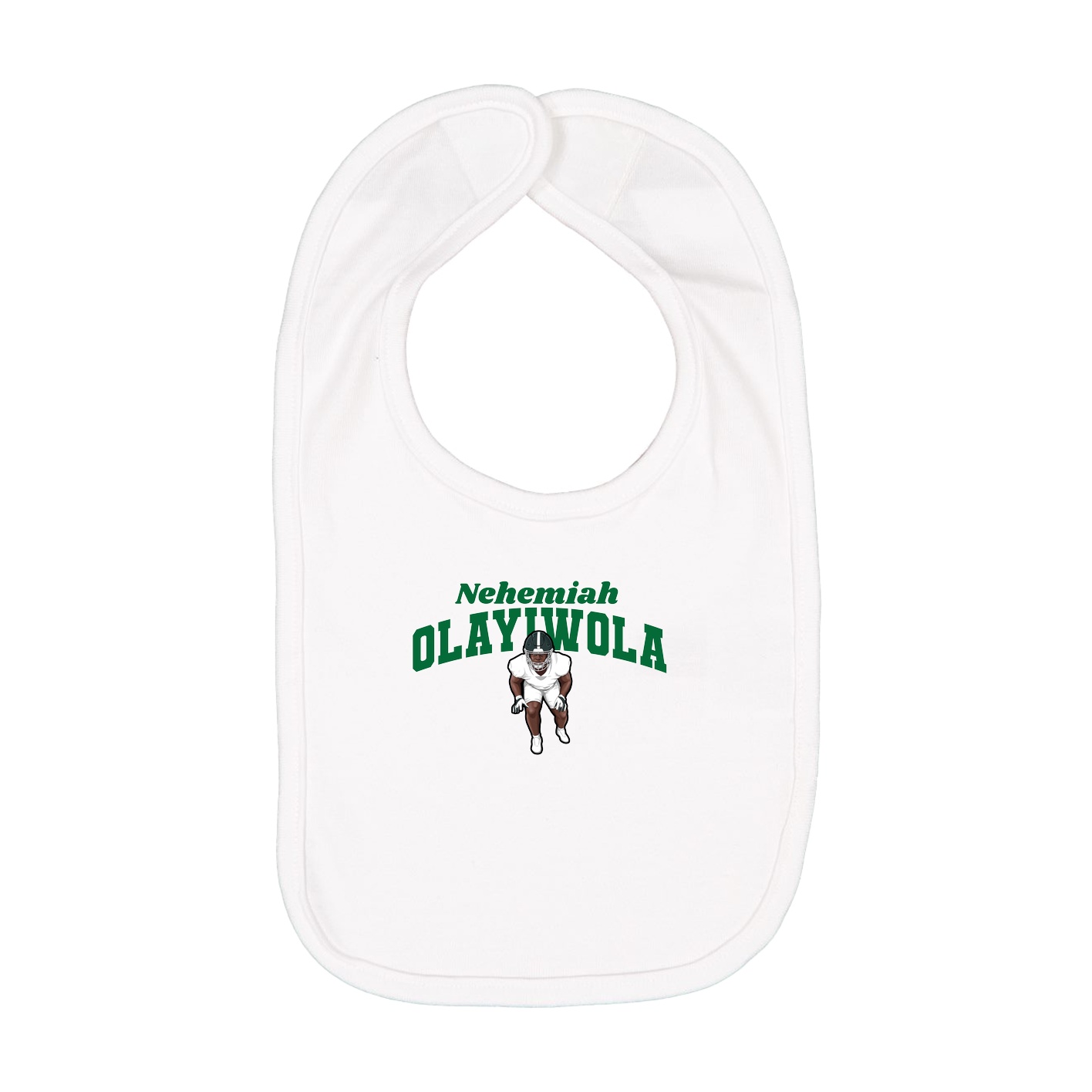 Infant Bib — Signature Arch in White