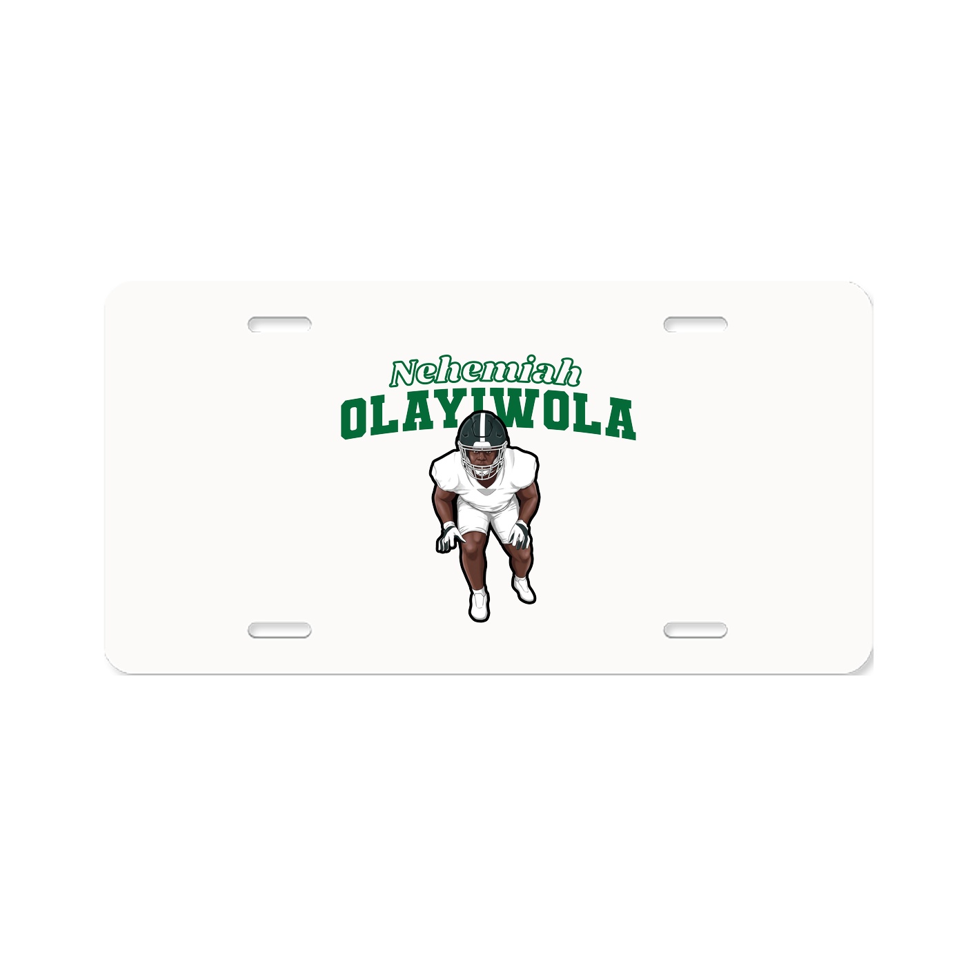 License Plate — Name Arch in Classic
