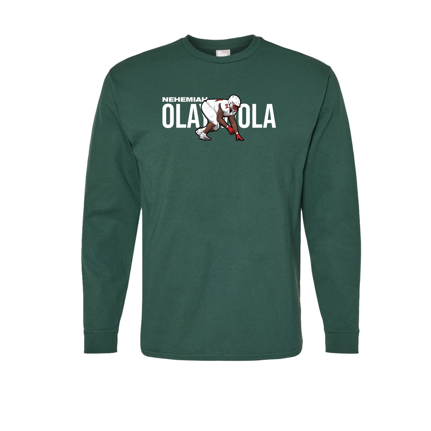 Long Sleeve Tee — Player Name in Green