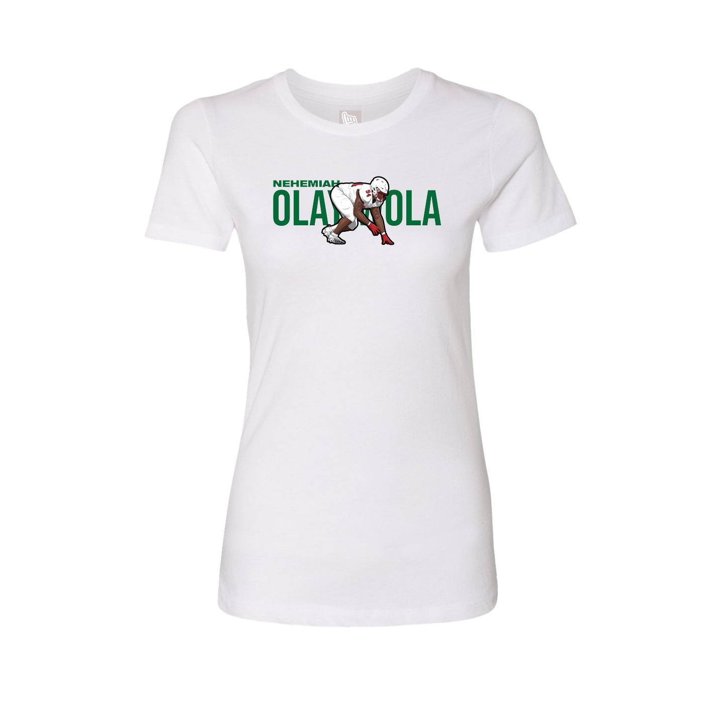 Womens Tee — Player Name in White
