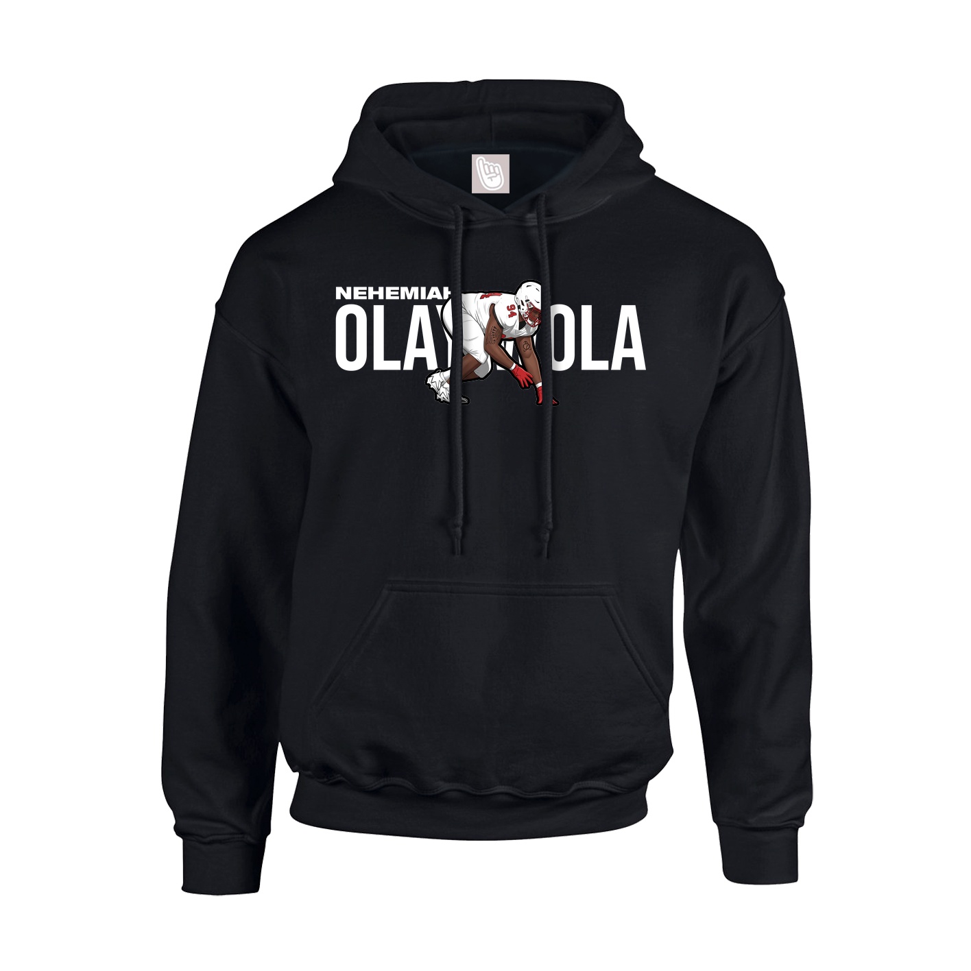 Youth Hoodie — Player Name in Black