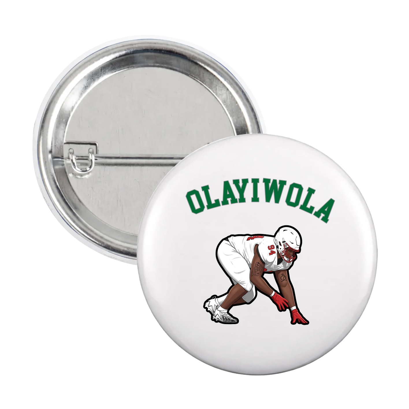 Game Day Button — Shirsey Arch in White